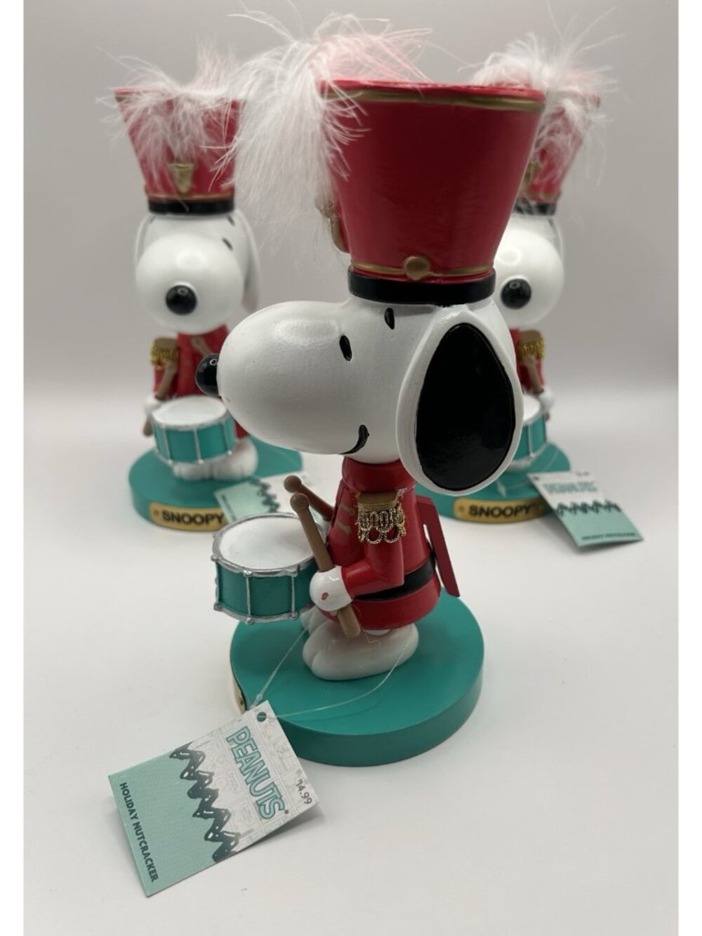 New Peanuts Snoopy Nutcracker Drummer Kurt S Adler 2024 Christmas Lot Of 3 As Is - Picture 8 of 16
